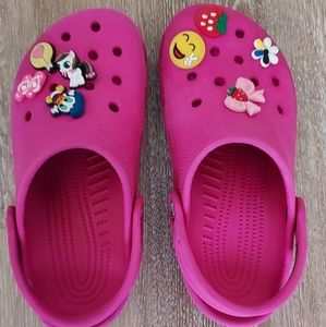 Girls Pink Crocs